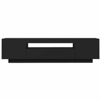 Mobile Porta TV con Luci LED Nero 160x35x40 cm