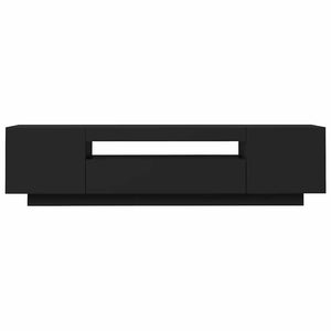 Mobile Porta TV con Luci LED Nero 160x35x40 cm