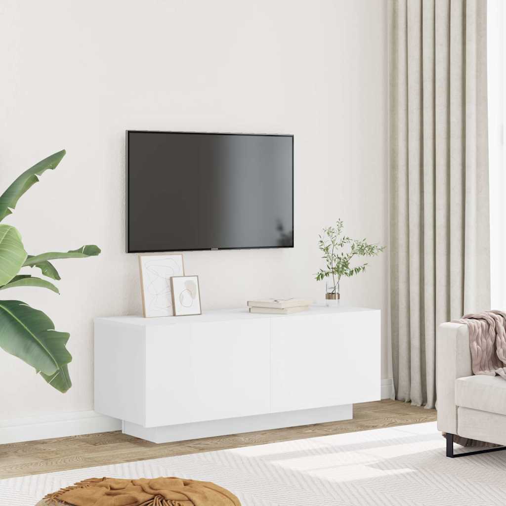 Mobile Porta TV Bianco 100x35x40 cm in Legno Multistrato 804436