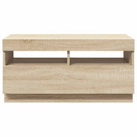 Mobile Porta TV con Luci LED Rovere Sonoma 80x35x40 cm 804448