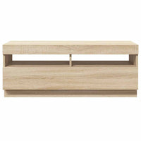 Mobile Porta TV con Luci LED Rovere Sonoma 100x35x40 cm cod mxl 8938