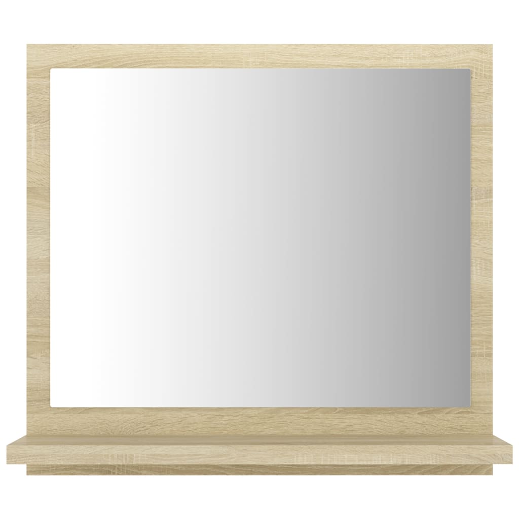 Specchio da bagno 40 x 10,5 x 37 cm bianco e beige 02_0006921