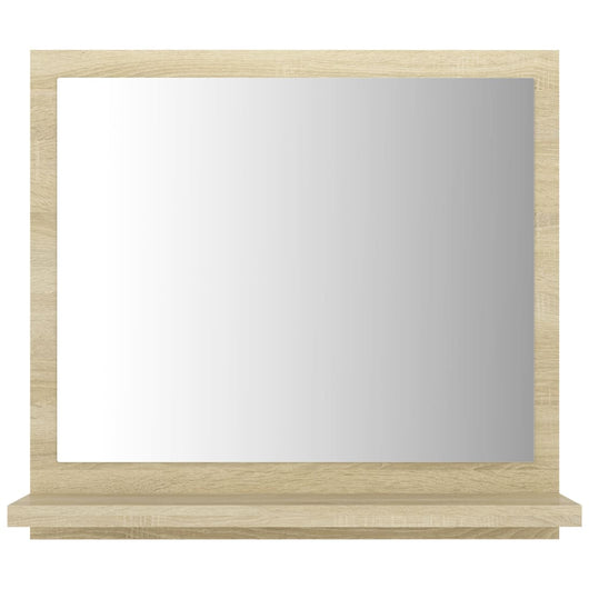 Specchio da bagno 40 x 10,5 x 37 cm bianco e beige 02_0006921