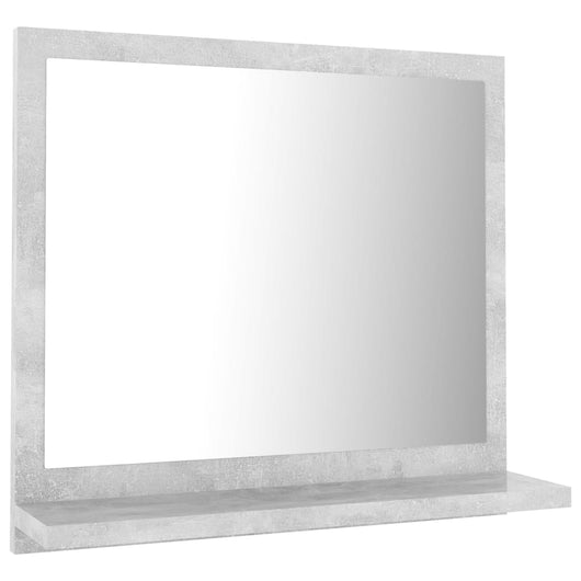 Specchio da bagno 40 x 10,5 x 37 cm truciolato grigio 02_0006942