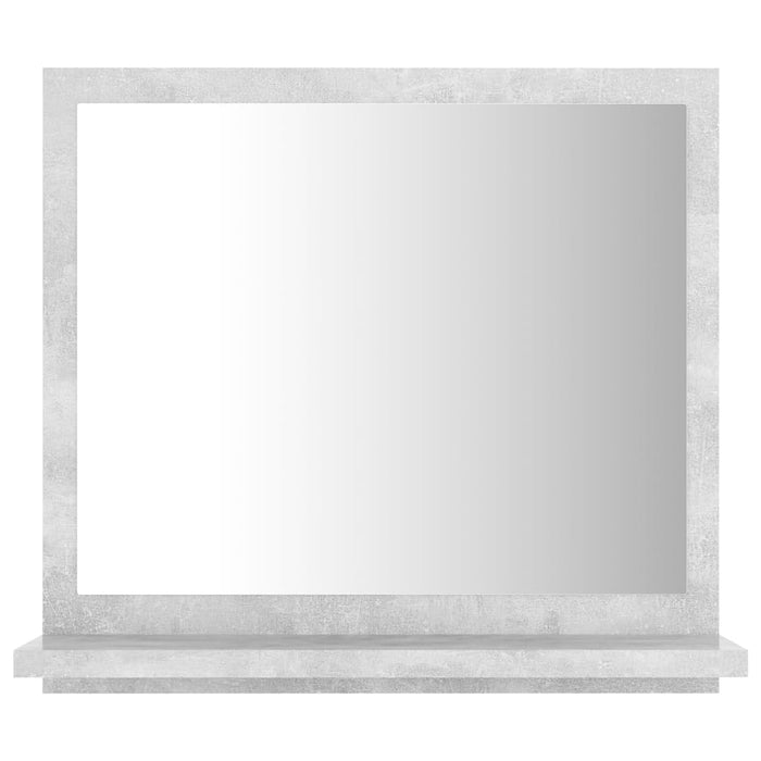 Specchio da Bagno Grigio Cemento 40x10,5x37cm Legno Multistrato 804557