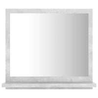 Specchio da bagno 40 x 10,5 x 37 cm truciolato grigio 02_0006942