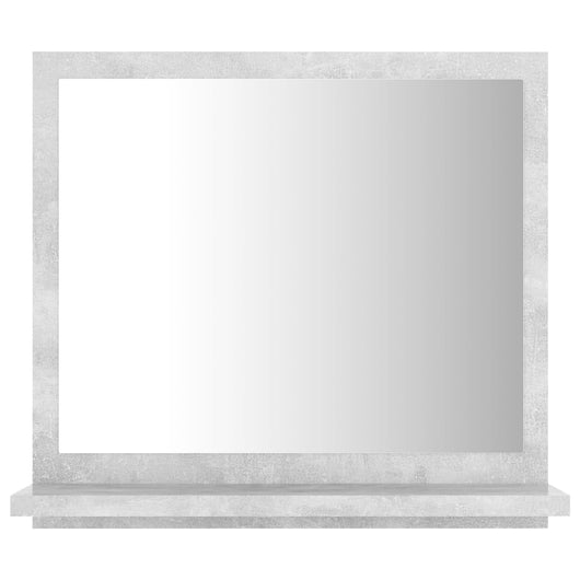Specchio da bagno 40 x 10,5 x 37 cm truciolato grigio 02_0006942