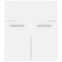 Mobile Sottolavabo-Armadietto da bagno Bianco 41x38,5x46 cm in Multistrato