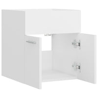 Mobile Sottolavabo-Armadietto da bagno Bianco 41x38,5x46 cm in Multistrato