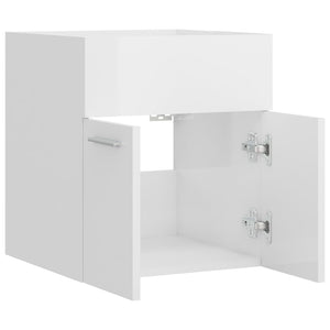 Mobile Sottolavabo Bianco Lucido 41x38,5x46 cm in Truciolato