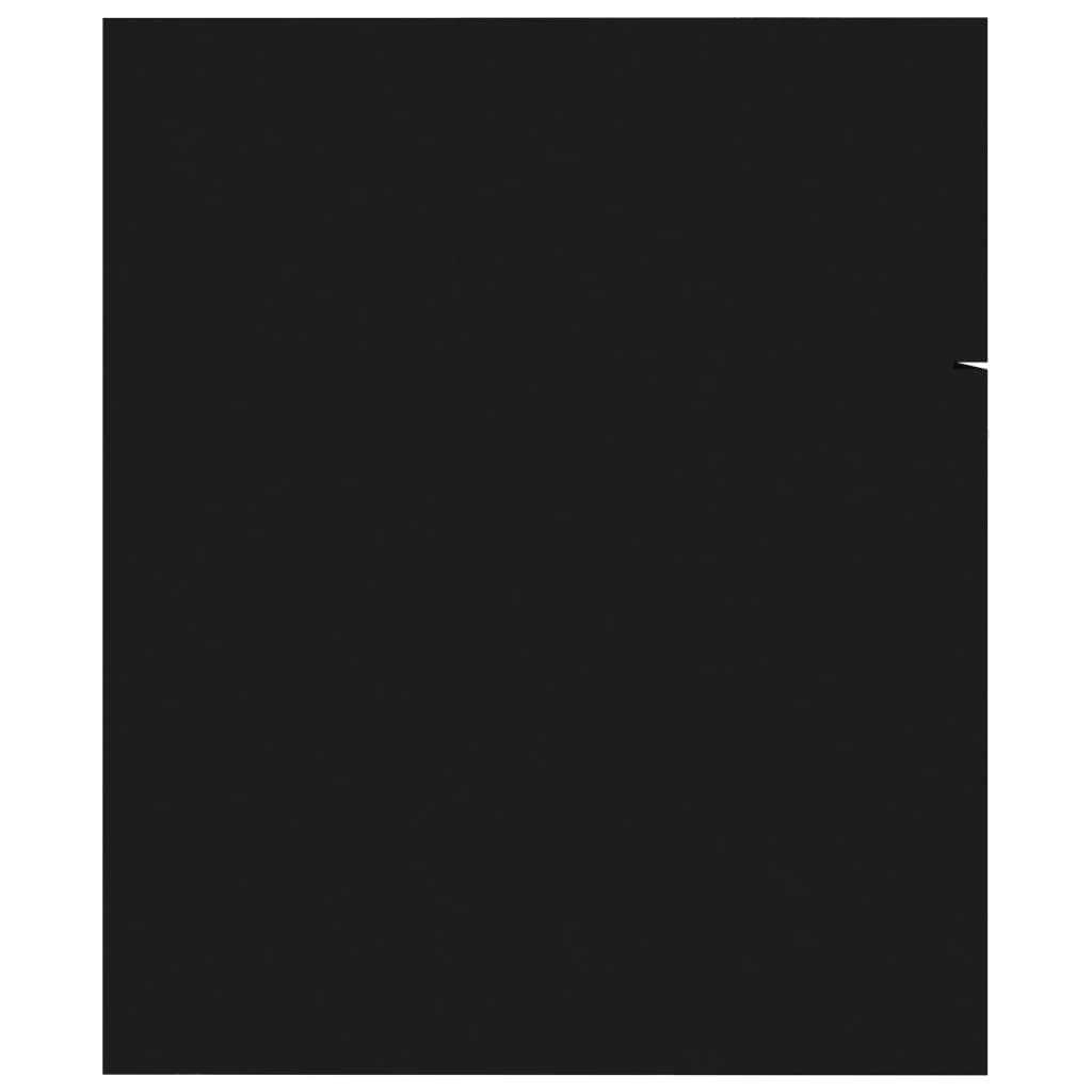 Mobile Sottolavabo Nero 60x38,5x46 cm in Legno Multistrato 804648