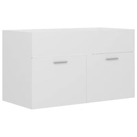 Mobile Sottolavabo Bianco 80x38,5x46 cm in Legno Multistrato 804656
