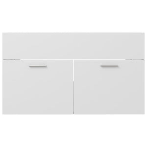Mobile Sottolavabo Bianco 80x38,5x46 cm in Legno Multistrato 804656