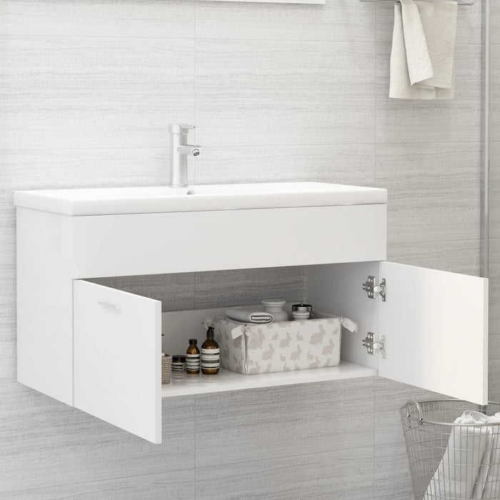 Mobile Sottolavabo Bianco 90x38,5x46 cm in Truciolato cod mxl 5774