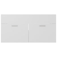 Mobile Sottolavabo Bianco 90x38,5x46 cm in Legno Multistrato 804665