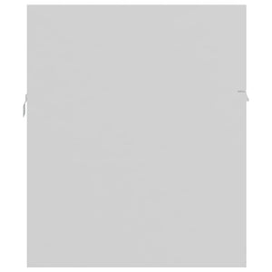Mobile Sottolavabo-Armadietto da bagno Bianco 90x38,5x46 cm in Legno Multistrato