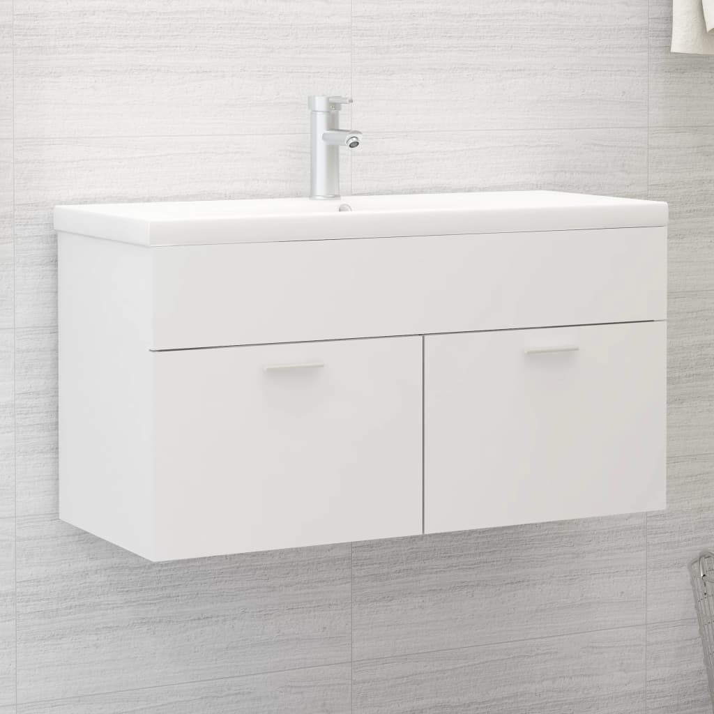 Mobile Sottolavabo Bianco 90x38,5x46 cm in Truciolato cod mxl 5774