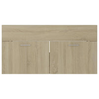 Mobile Sottolavabo Rovere Sonoma 90x38,5x46cm Legno Multistrato 804668