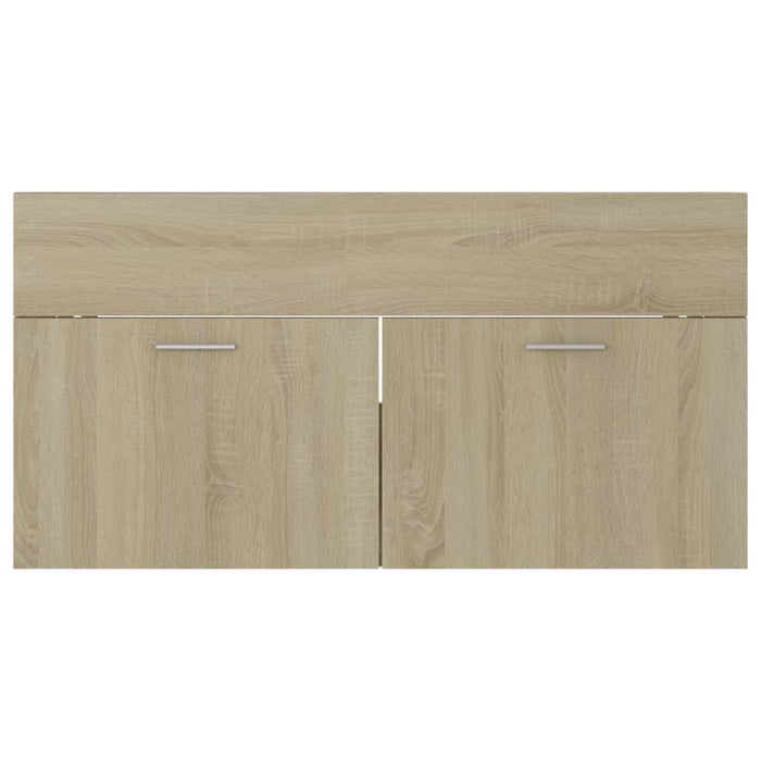 Mobile Sottolavabo Rovere Sonoma 90x38,5x46cm Legno Multistrato 804668