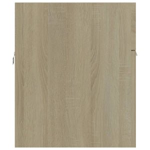 Mobile Sottolavabo Rovere Sonoma 90x38,5x46cm Legno Multistrato 804668