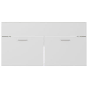 Mobile Sottolavabo Bianco Rovere Sonoma 90x38,5x46 Multistrato 804670