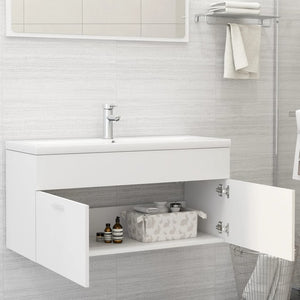 Mobile Sottolavabo Bianco 100x38,5x46 cm in Truciolato cod mxl 6606