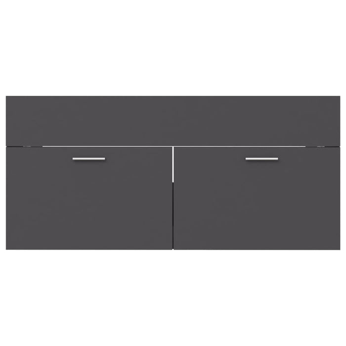 Mobile Sottolavabo Grigio 100x38,5x46 cm in Truciolato cod mxl 31354