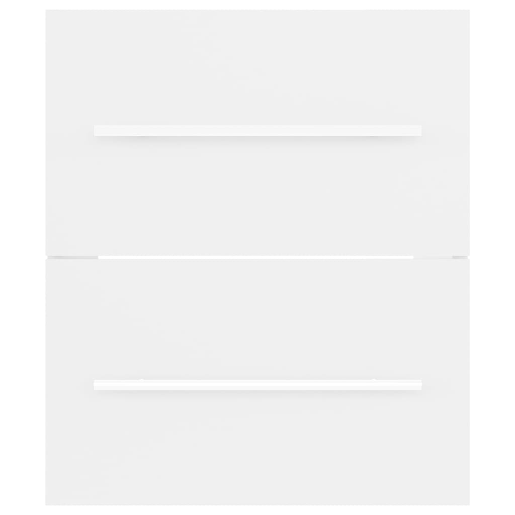 Mobile Lavabo-Armadietto da bagno Bianco 41x38,5x48 cm in Legno Multistrato