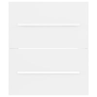 Mobile Lavabo-Armadietto da bagno Bianco 41x38,5x48 cm in Legno Multistrato