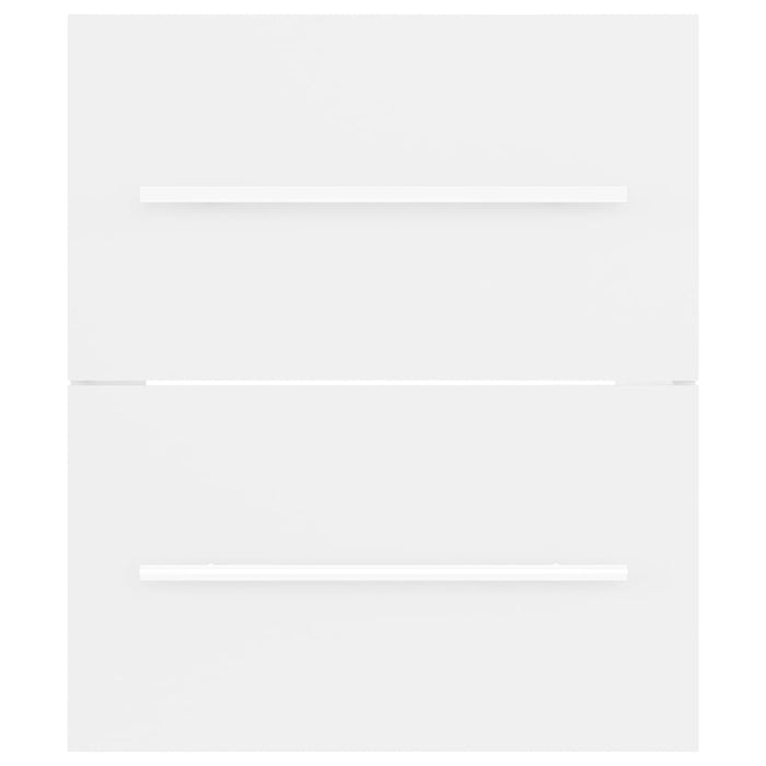 Mobile Lavabo-Armadietto da bagno Bianco 41x38,5x48 cm in Legno Multistrato