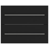 Mobile Lavabo Nero 60x38,5x48 cm in Legno Multistrato 804693