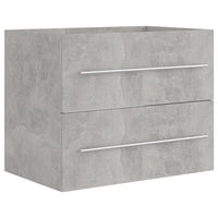 Mobile Lavabo Grigio Cemento 60x38,5x48 cm in Legno Multistrato 804696