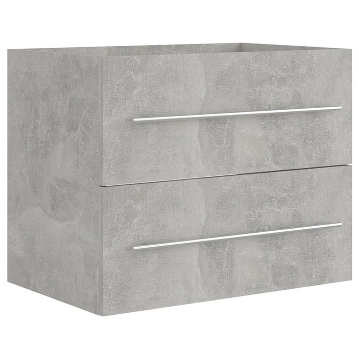 Mobile Lavabo Grigio Cemento 60x38,5x48 cm in Legno Multistrato 804696