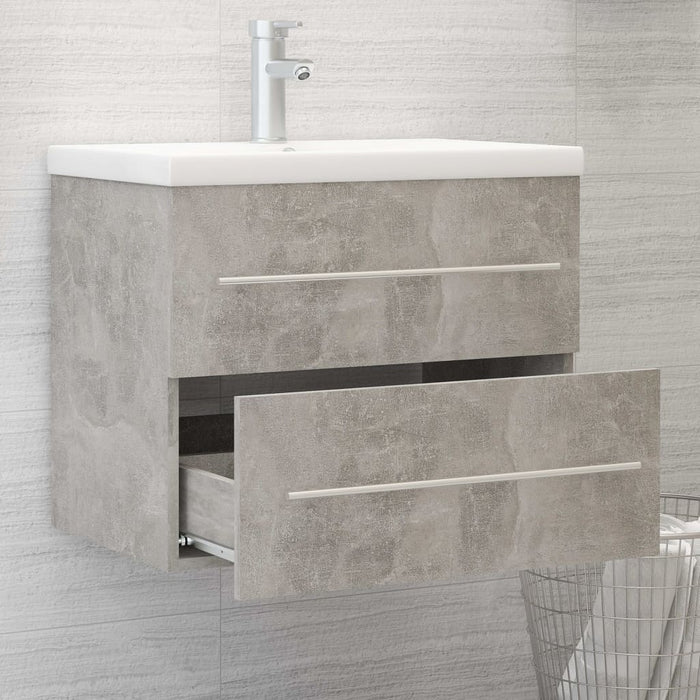 Mobile Lavabo Grigio Cemento 60x38,5x48 cm in Legno Multistrato 804696