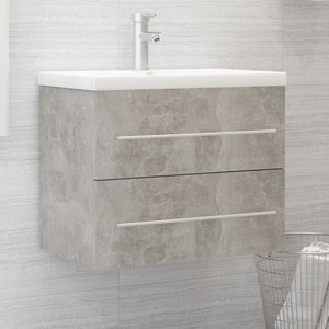 Mobile Lavabo Grigio Cemento 60x38,5x48 cm in Legno Multistrato 804696
