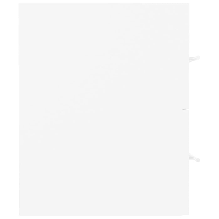 Mobile Lavabo Bianco 80x38,5x48 cm in Legno Multistrato