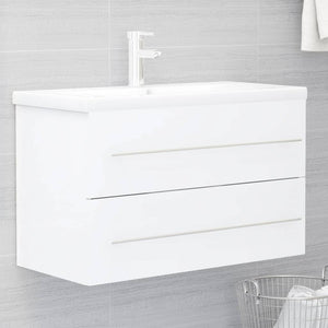Mobile Lavabo Bianco 80x38,5x48 cm in Legno Multistrato 804701