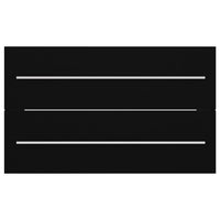 Mobile Lavabo Nero 80x38,5x48 cm in Legno Multistrato