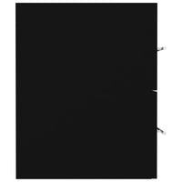 Mobile Lavabo Nero 80x38,5x48 cm in Legno Multistrato 804702