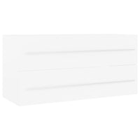 Mobile Lavabo Bianco 100x38,5x48 cm in Legno Multistrato 804719