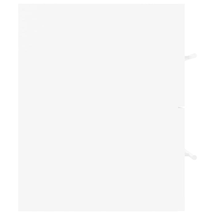 Mobile Lavabo-Armadietto da bagno Bianco 100x38,5x48 cm in Legno Multistrato