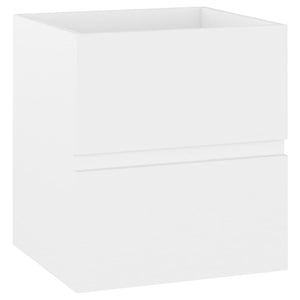 Mobile Lavabo-Armadietto da bagno Bianco 41x38,5x45 cm in Legno Multistrato