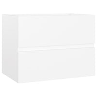 Mobile Lavabo-Armadietto da bagno Bianco 60x38,5x45 cm in Legno Multistrato