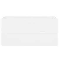 Mobile Lavabo Bianco 90x38,5x45 cm in Legno Multistrato 804755