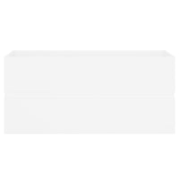 Mobile Lavabo-Armadietto da bagno Bianco 100x38,5x45 cm in Legno Multistrato