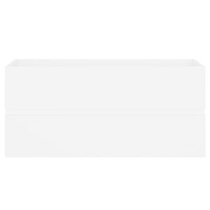 Mobile Lavabo-Armadietto da bagno Bianco 100x38,5x45 cm in Legno Multistrato