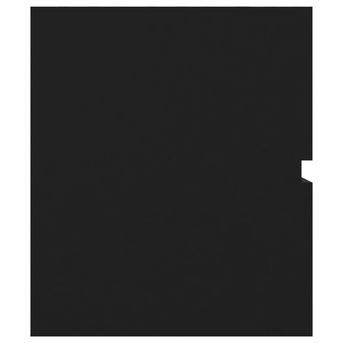 Mobile Lavabo-Armadietto da bagno Nero 100x38,5x45 cm in Legno Multistrato