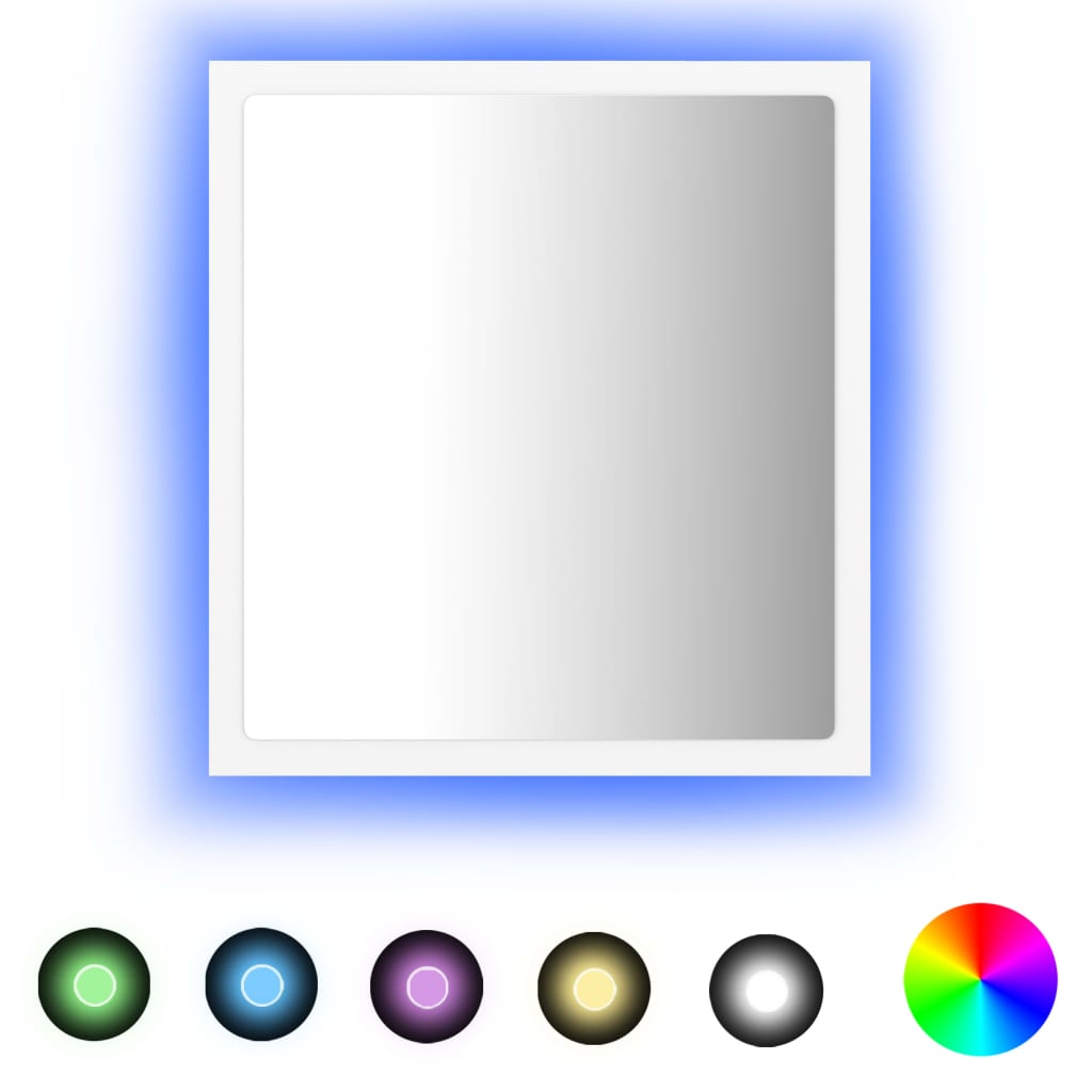 Specchio da Bagno con LED Bianco 40x8,5x37 cm in Acrilicocod mxl 130100