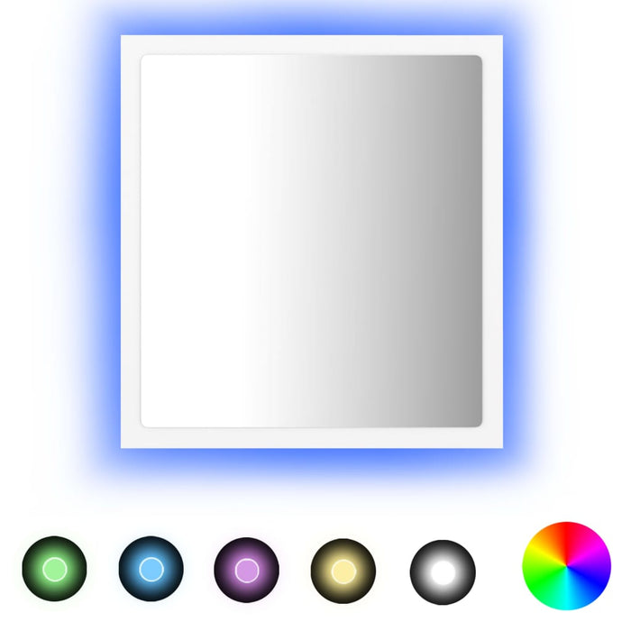Specchio da Bagno con LED Bianco 40x8,5x37 cm in Acrilico 804908