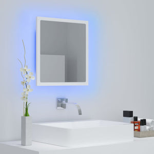Specchio da Bagno con LED Bianco 40x8,5x37 cm in Acrilico 804908